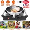 1000W Electric Single Burner Portable Heating Hot Plate Stove Countertop RV Hotplate with 5 Temperature Adjustments Portable Handles