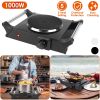 1000W Electric Single Burner Portable Heating Hot Plate Stove Countertop RV Hotplate with 5 Temperature Adjustments Portable Handles