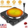 1500W Electric Single Burner Portable Heating Hot Plate Stove Countertop RV Hotplate with Non Slip Rubber Feet 5 Temperature Adjustments