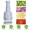 Manual Food Chopper Vegetable Chopper Dicer Garlic Mincer Onion Cutter Salad Press Chopper Hand Nut Chopper