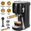 Espresso Machine With Adjustable Milk Frother Steam Wand 33.8OZ Removable Water Tank Heating Panel 15BAR Professional Coffee Maker For Espresso Latte