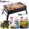 Portable BBQ Grill Foldable Charcoal Grill Lightweight Smoker Grill for Camping Picnics Garden Grilling