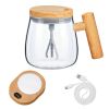 Electric Mixing Mug 400ML High Speed Mixing Cup USB Rechargeable Self String Mug with Warming Pad for Coffee Milk Protein Powder Egg