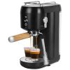 Espresso Machine With Adjustable Milk Frother Steam Wand 33.8OZ Removable Water Tank Heating Panel 15BAR Professional Coffee Maker For Espresso Latte