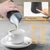 Electric Milk Frother Steamer 4 in 1 Multifunctional Hot Cold Milk Foam Maker Temperature Control Automatic Quiet Milk Warmer Latte Cappuccinos Diamon