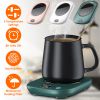 Electric Coffee Mug Warmer for Desk Auto Shut off USB Tea Milk Beverage Cup Heater Heating Plate for Office Home 3 Temperature Setting