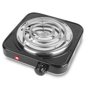 1000W Electric Single Burner Portable Coil Heating Hot Plate Stove Countertop RV Hotplate with Non Slip Rubber Feet 5 Temperature Adjustments