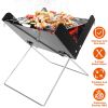 Foldable BBQ Grill Charcoal Barbecue Portable X Grill Tabletop Outdoor Smoker BBQ for Camping Picnic Outdoor Party