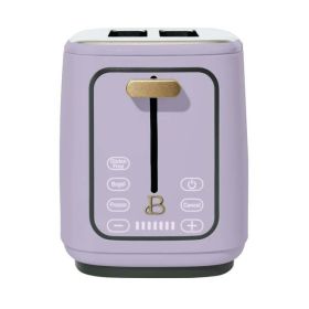 2 Slice Toaster with Touch-Activated Display, Cornflower (Color: Lavender)