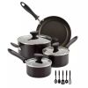 12pc Nonstick Aluminum Cookware Set with Prestige Tools